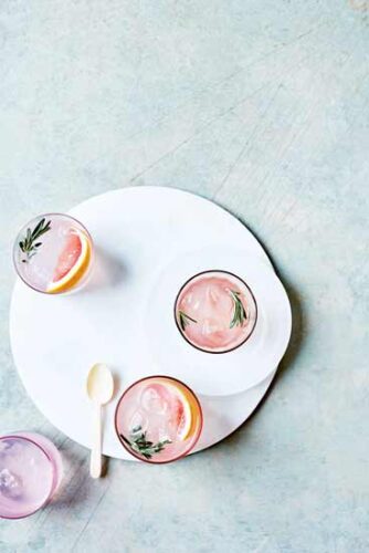 Pink Grapefruit and Rosemary Infused Water Recipe